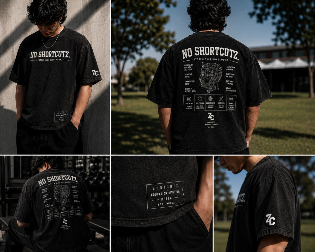 NO SHORTCUTZ Vintage Heavyweight Tee