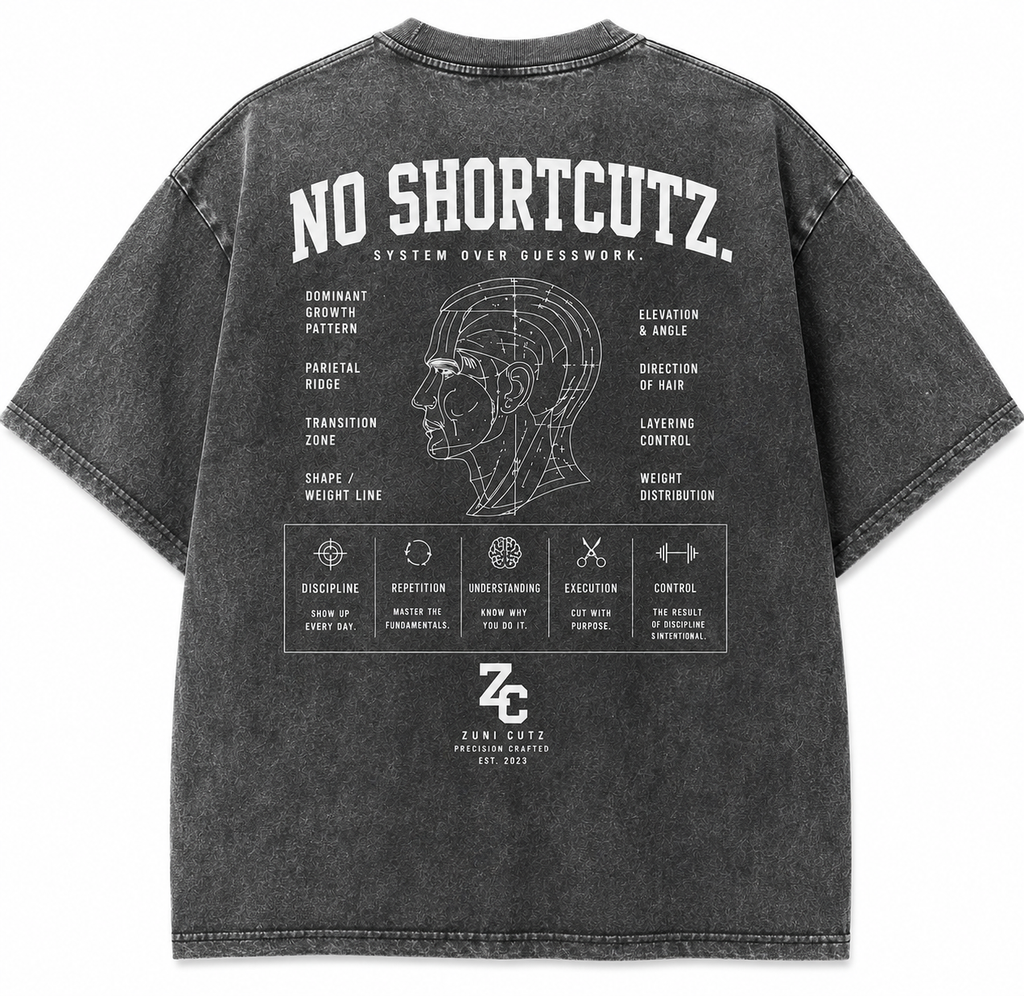 NO SHORTCUTZ Vintage Heavyweight Tee