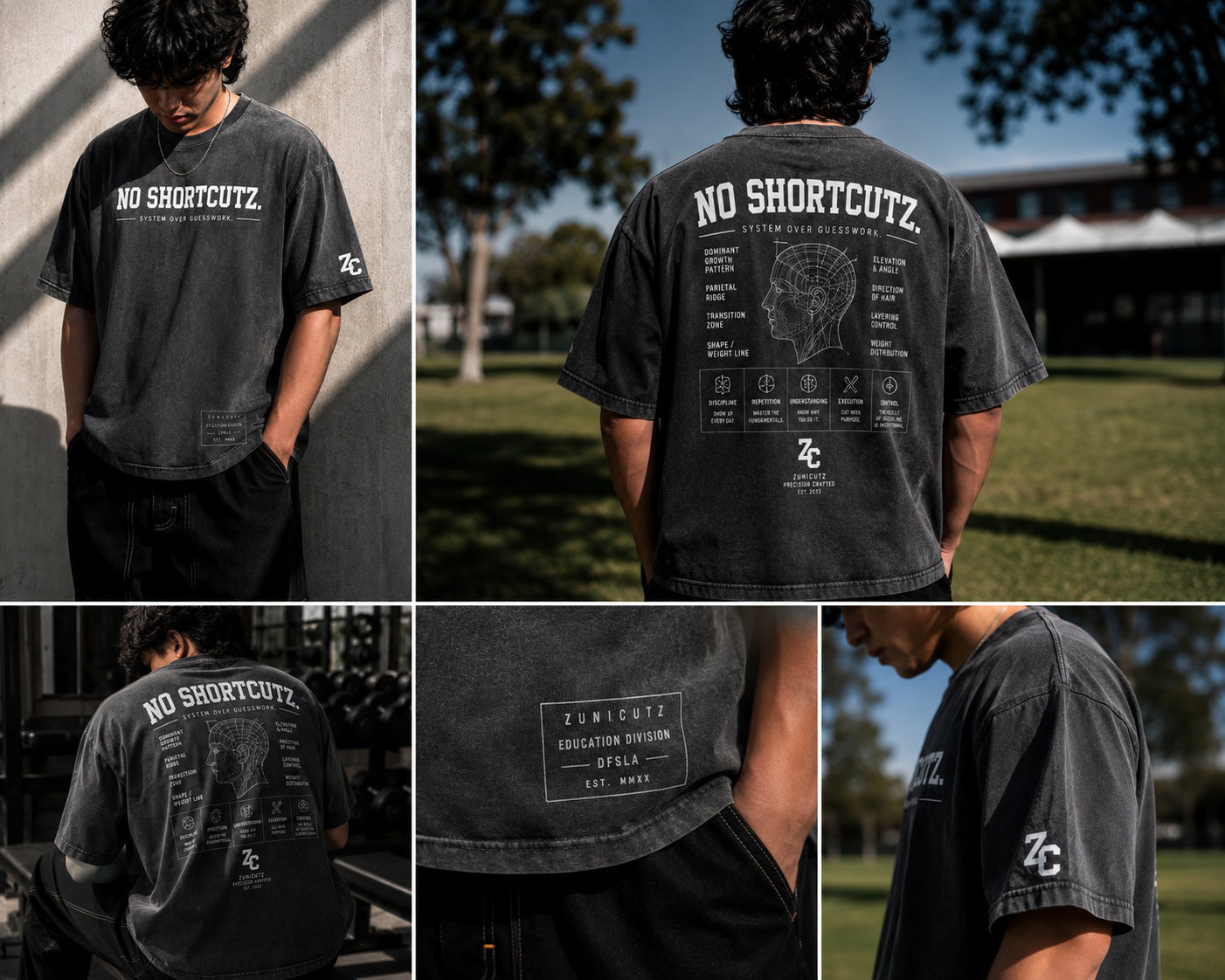 NO SHORTCUTZ Vintage Heavyweight Tee