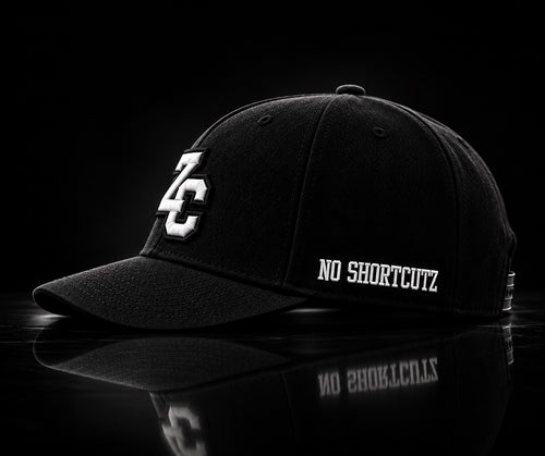 NO SHORTCUTZ ZC black A-frame hat side view